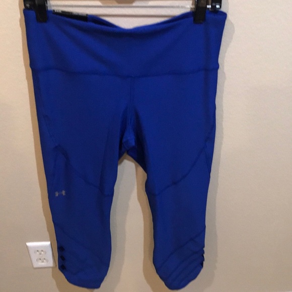 NWT Royal Blue Under Armour Compression High Rise Ankle Leggings-Size L - Picture 1 of 14